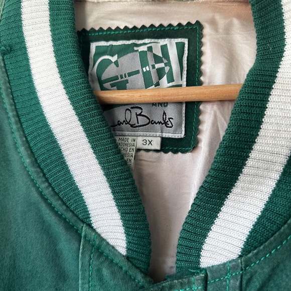 Philadelphia Eagles G-III Sports Carl Banks Vintage Leather Jacket - Picture 3 of 6
